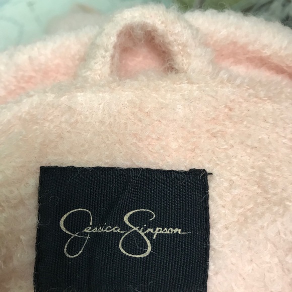 Jessica Simpson 3X Wool Blend Long Coat. Pink